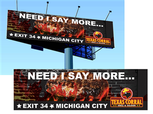 Billboard Design by Soula Vetter for Texas Corral | Design: #1708515