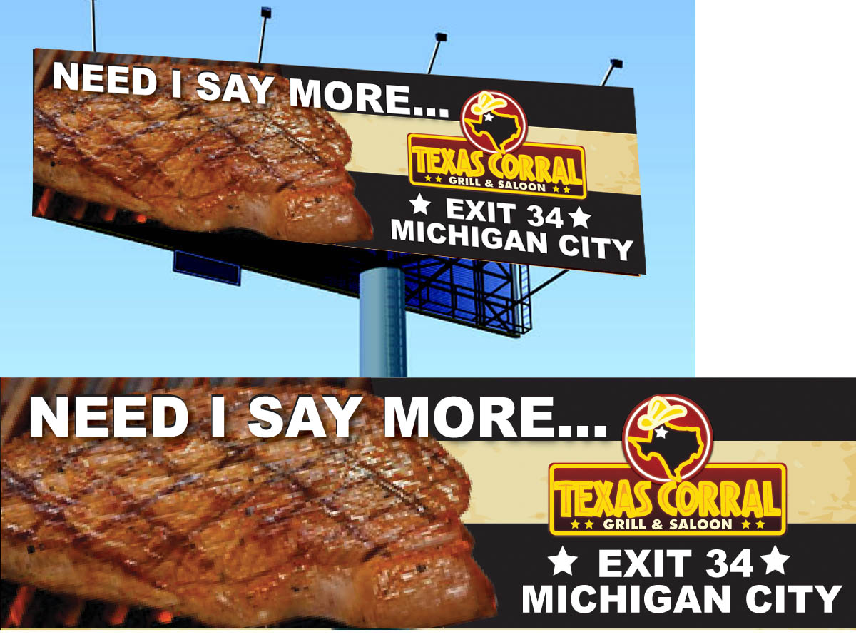 Billboard Design by Soula Vetter for Texas Corral | Design #1755835