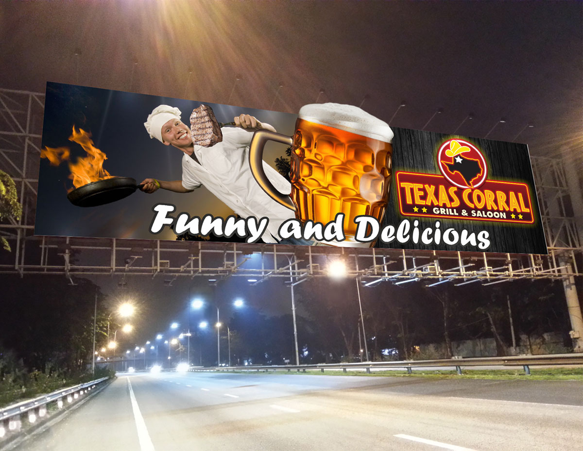 Billboard Design by Maestroto for Texas Corral | Design #1712735