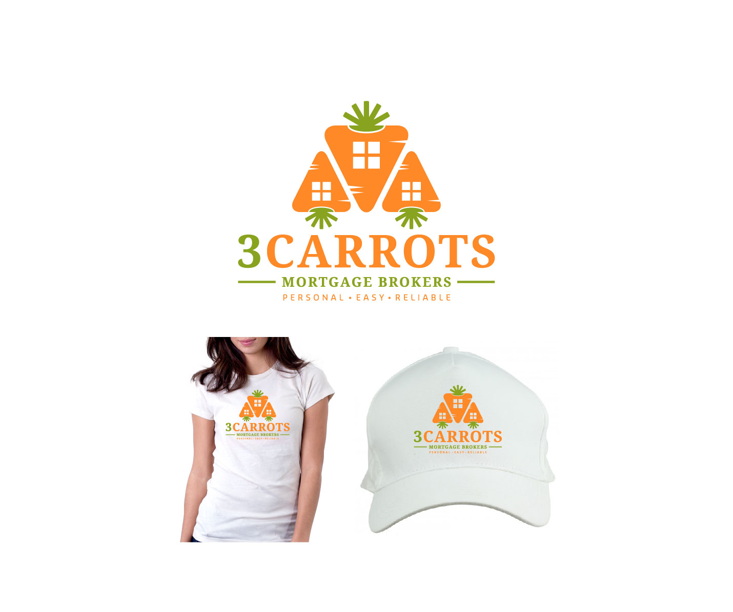Logo Design by veasna for 3Carrots Mortgage Brokers | Design #6546354