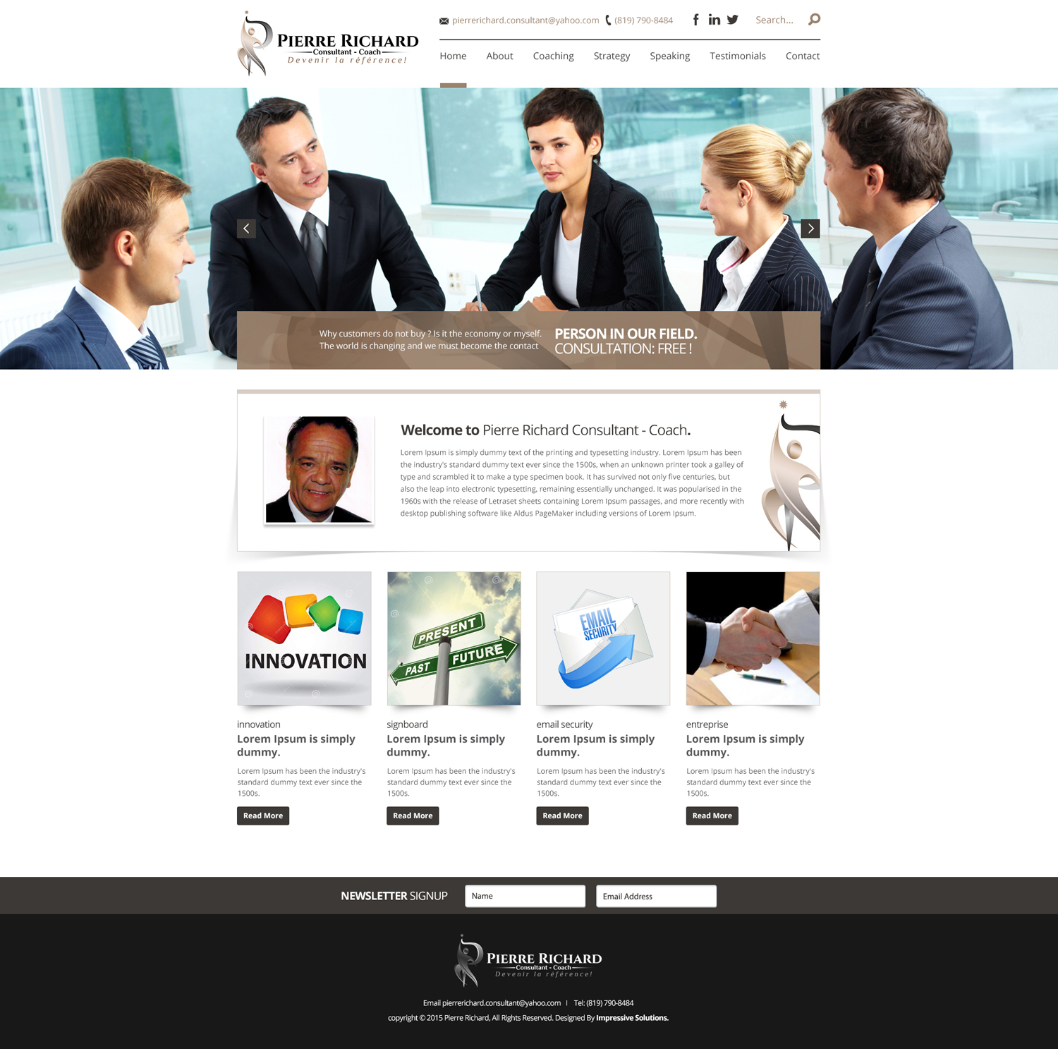 Wordpress Design by Impressive Sol for 9283-4738 QUÉBEC INC. | Design #6550697