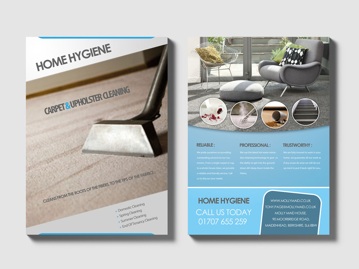 Flyer Design by Selda for Home Hygiene | Design #6551030