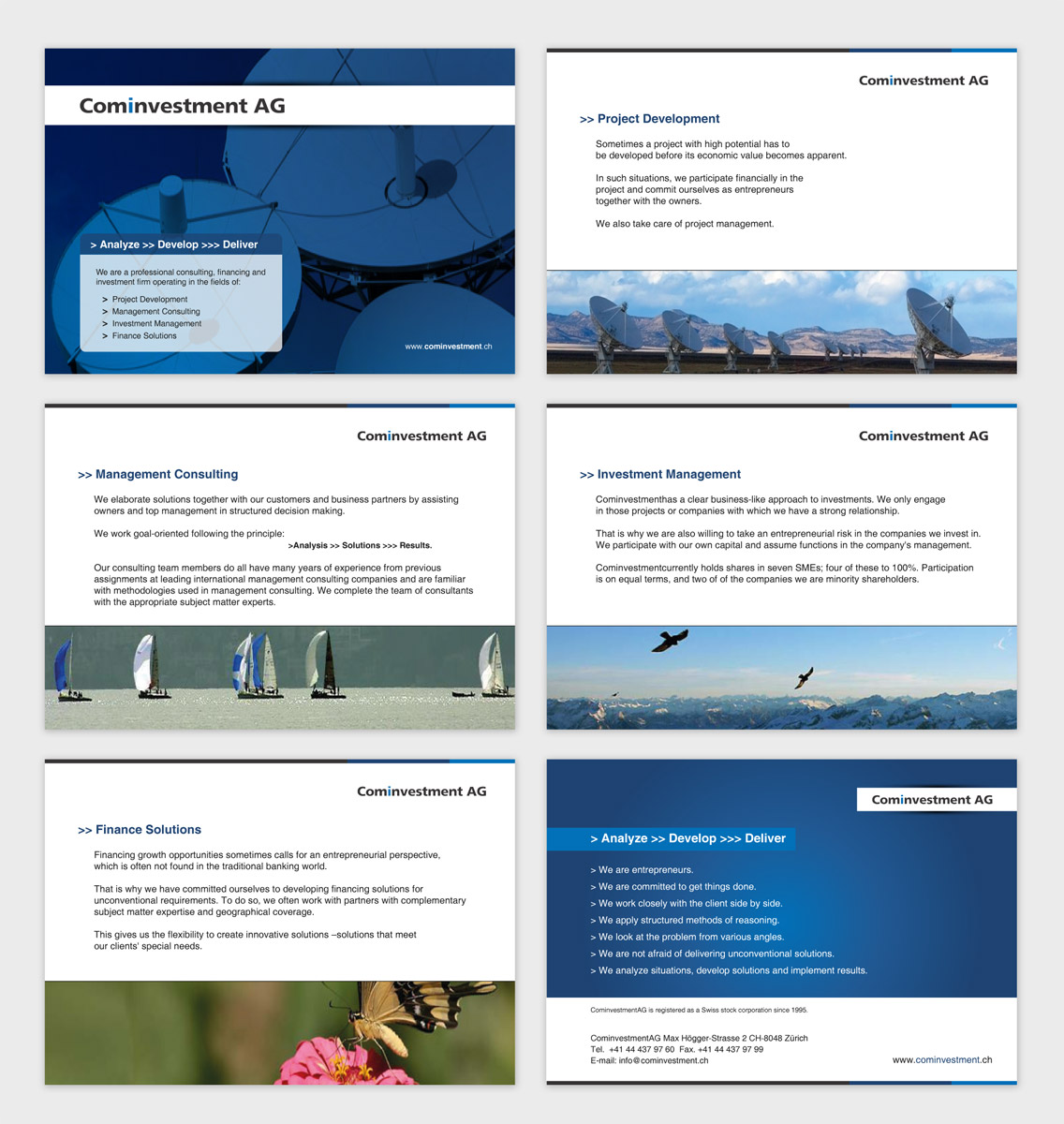 Brochure Design by DesignsTRIBE for Cominvestment AG | Design #1711678