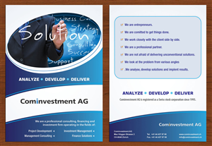Brochure Design by Sbss for Cominvestment AG | Design: #1719358