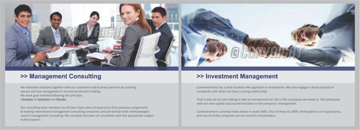 Diseño de Brochure por barinix para Cominvestment AG | Diseño #1719187