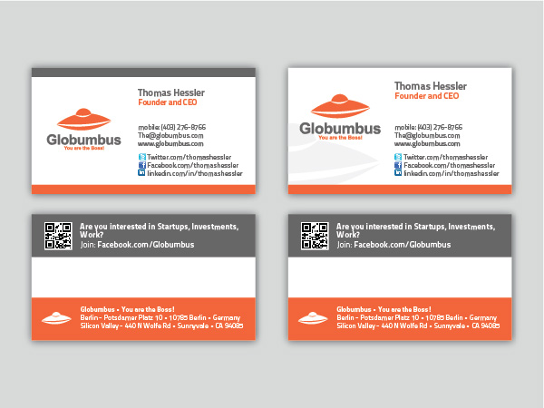 Diseño de Tarjeta de Presentación por Darina Stoianova para Globumbus | Diseño #366595