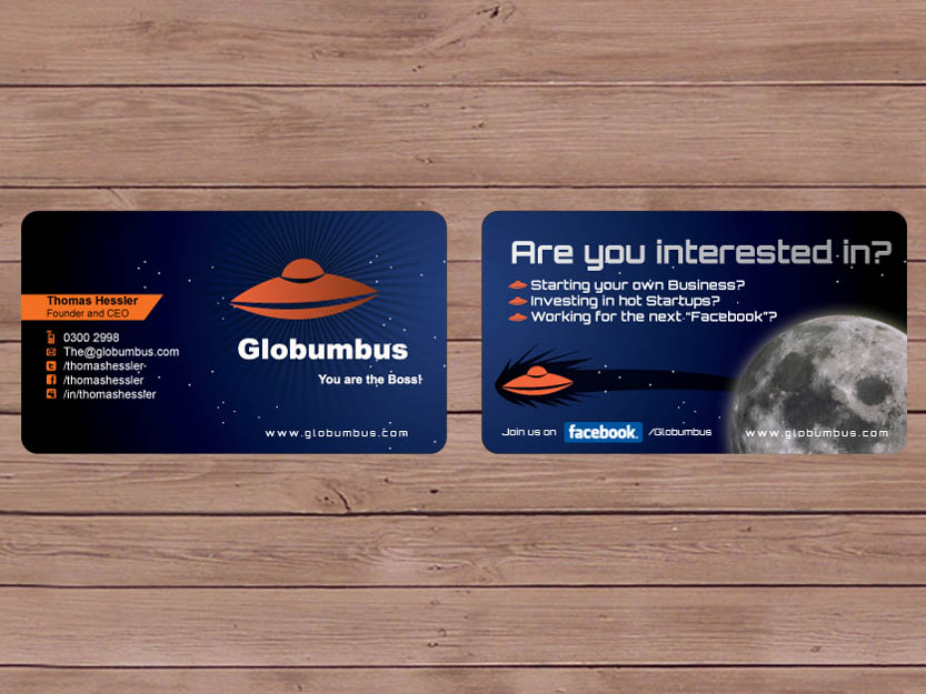 Business Card Design by Priyo Subarkah for Globumbus | Design #367079