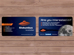 Business Card Design by Priyo Subarkah for Globumbus | Design #367079
