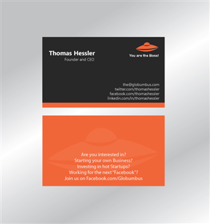 Business Card Design by susi007 for Globumbus | Design #367869