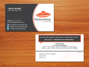Business Card Design by firebird2011 for Globumbus | Design #370101