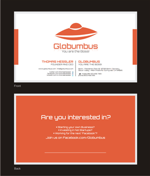 Visitenkarten-Design von Silverfox Studio für Globumbus | Design: #371854