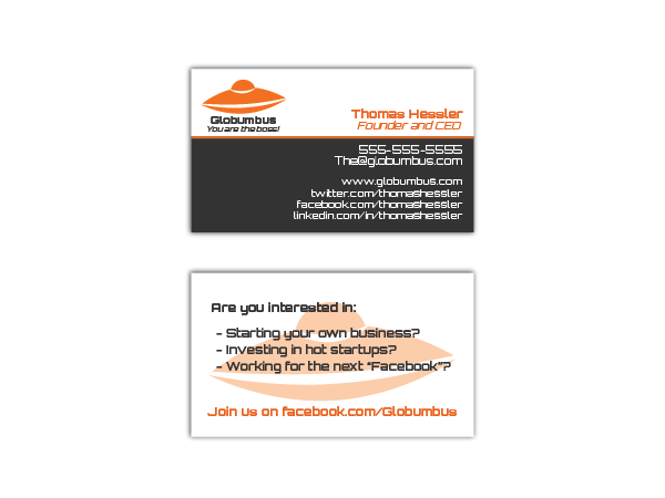 Business Card Design by blueskydesign for Globumbus | Design #373623