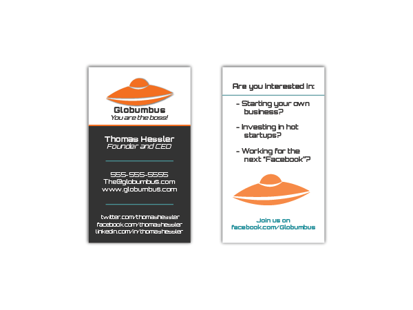 Diseño de Tarjeta de Presentación por blueskydesign para Globumbus | Diseño #373624