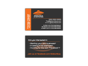 Business Card Design by blueskydesign for Globumbus | Design #373626