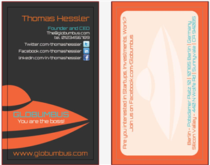Business Card Design by ana.cantu for Globumbus | Design #371503