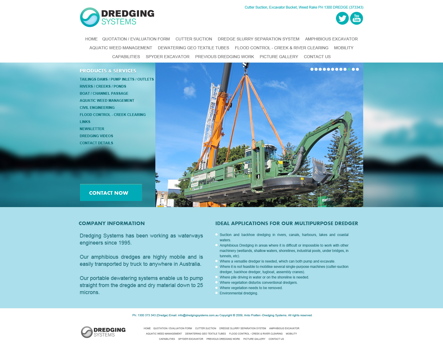Web Design by artistraman for Dredging Systems | Design #1707694