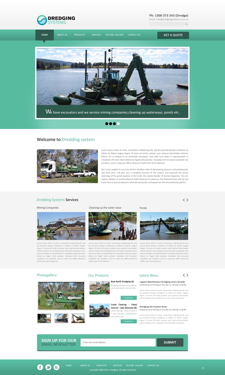 Web Design by pb for Dredging Systems | Design #1710174