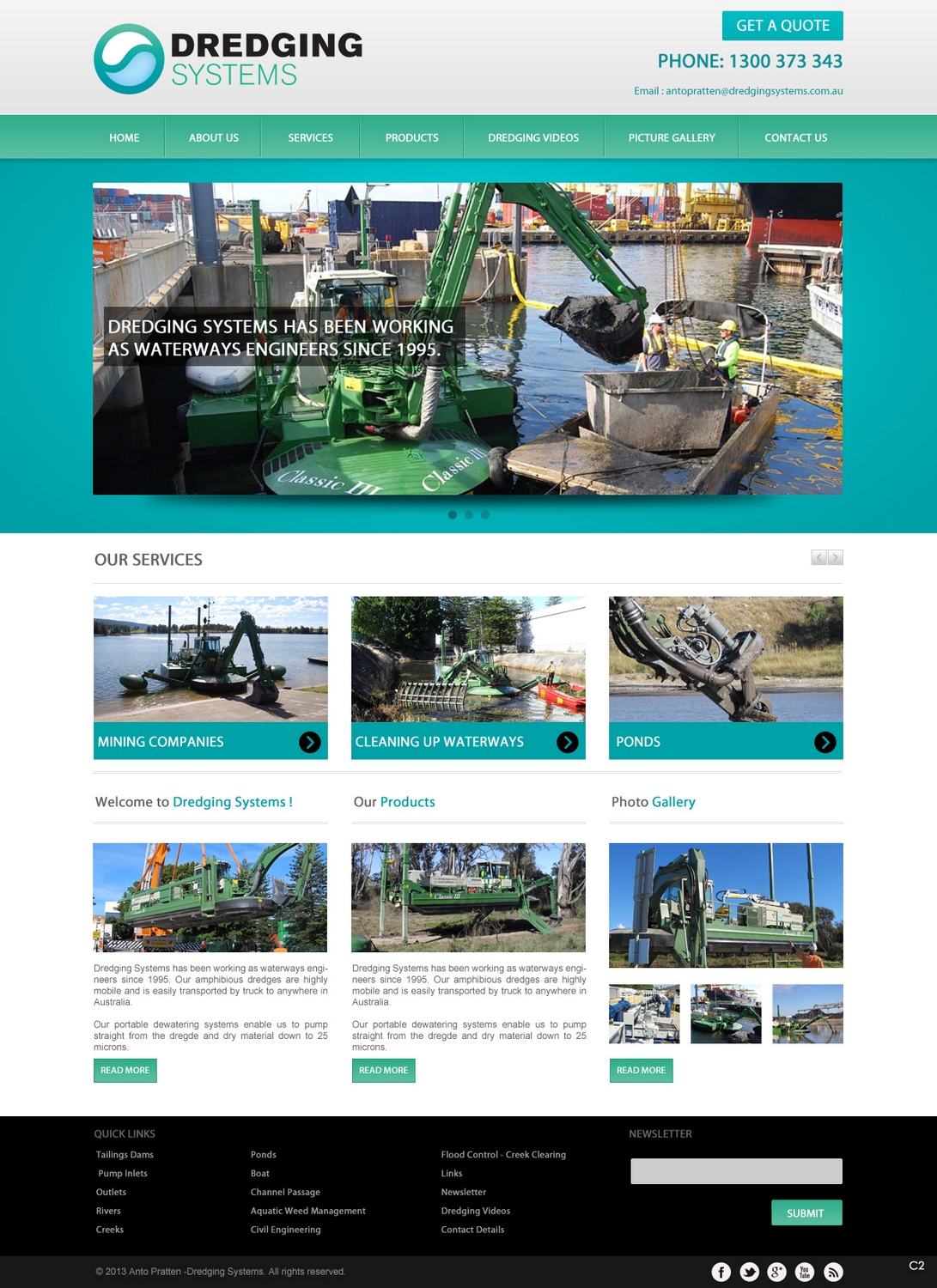 Web Design par pb pour Dredging Systems | Design #1710175