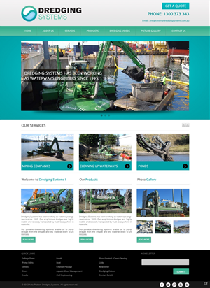 Web Design par pb pour Dredging Systems | Design : #1710175