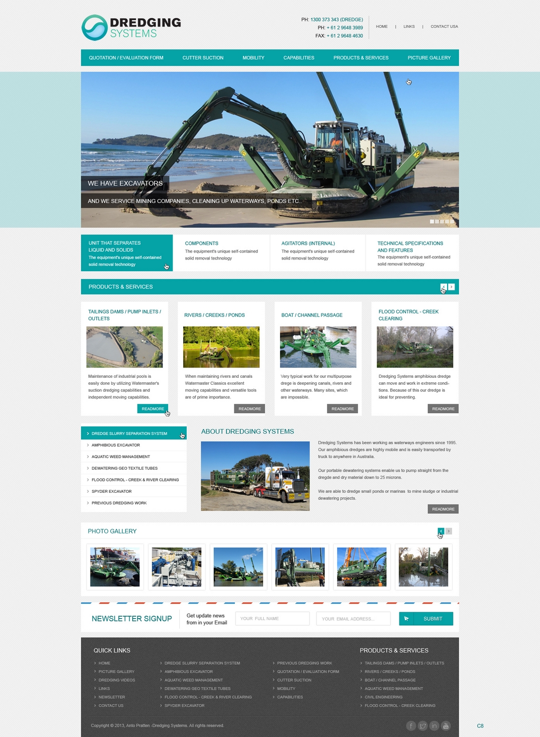 Web Design par pb pour Dredging Systems | Design #1710177