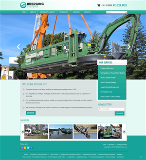 Web Design par pb pour Dredging Systems | Design : #1718090