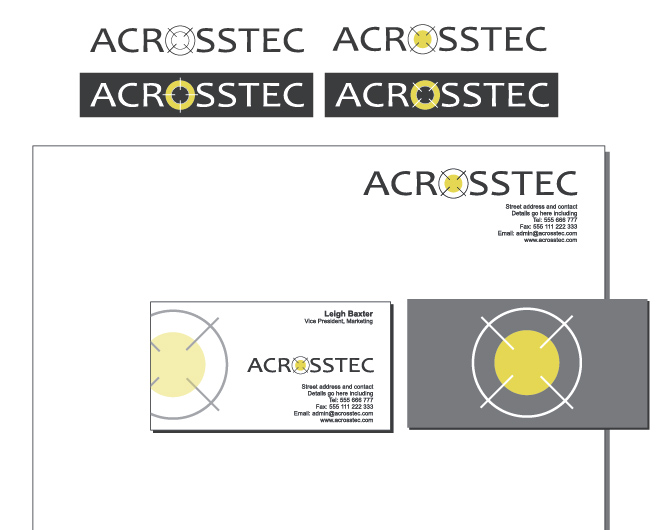 Stationery Design by Gill Taylor Design+Management for Acrosstec | Design #10211