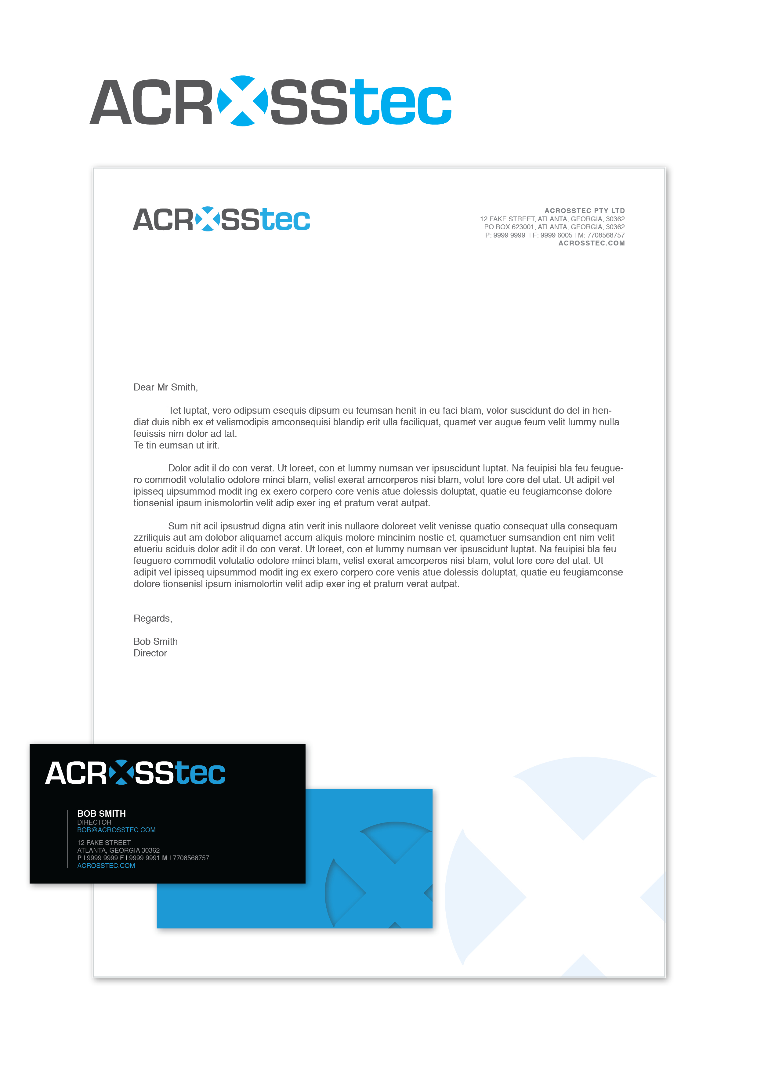 Stationery Design by Van Impala Industries for Acrosstec | Design #9793