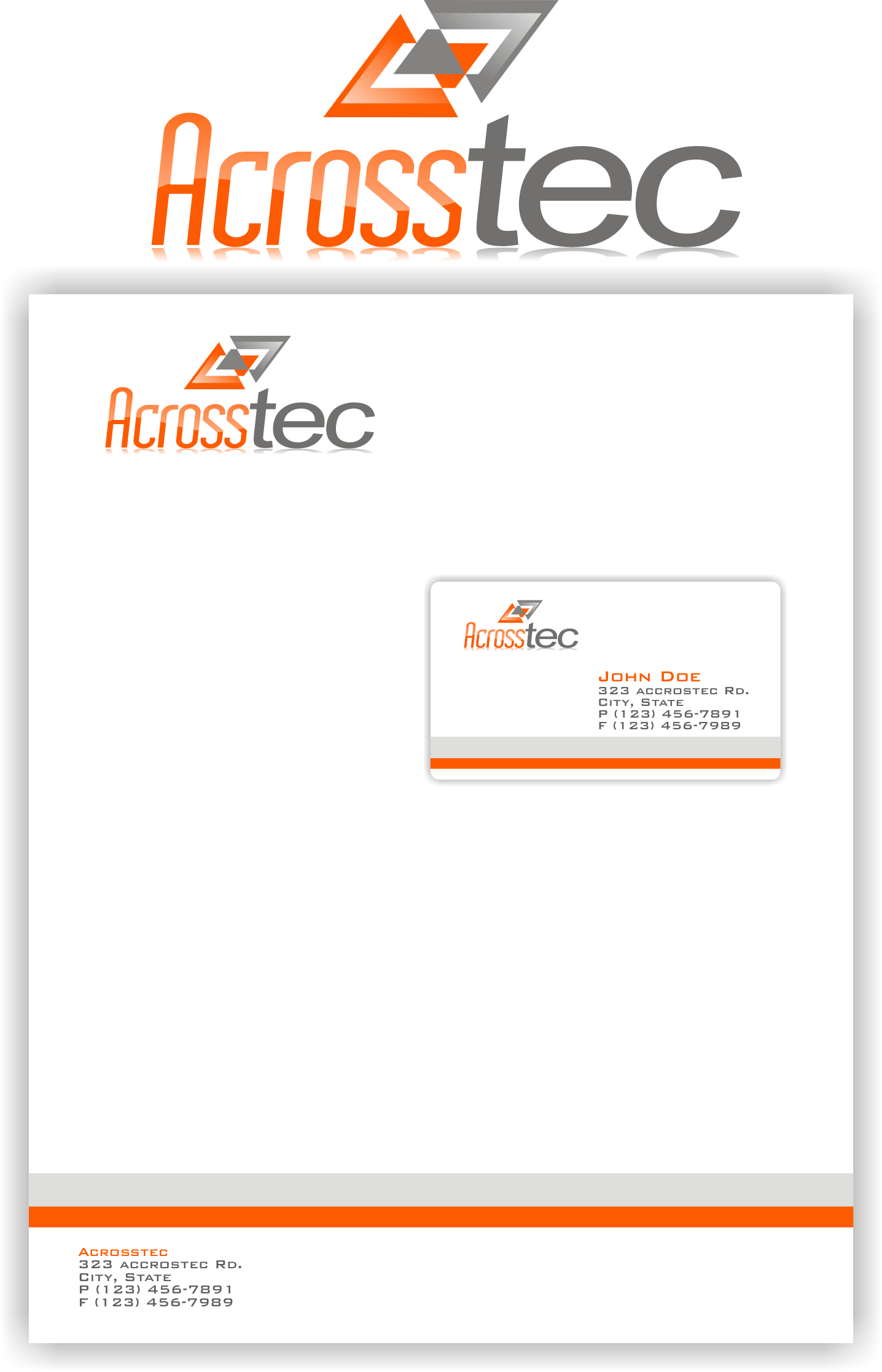 Stationery Design by SiddKidd for Acrosstec | Design #10391