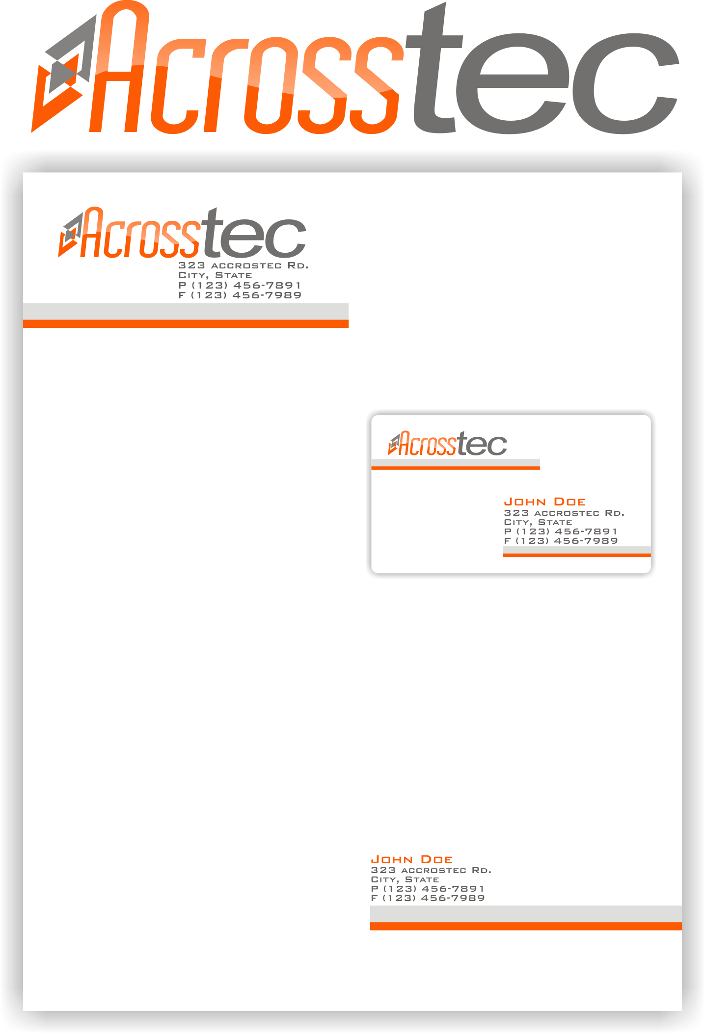 Stationery Design by SiddKidd for Acrosstec | Design #10392