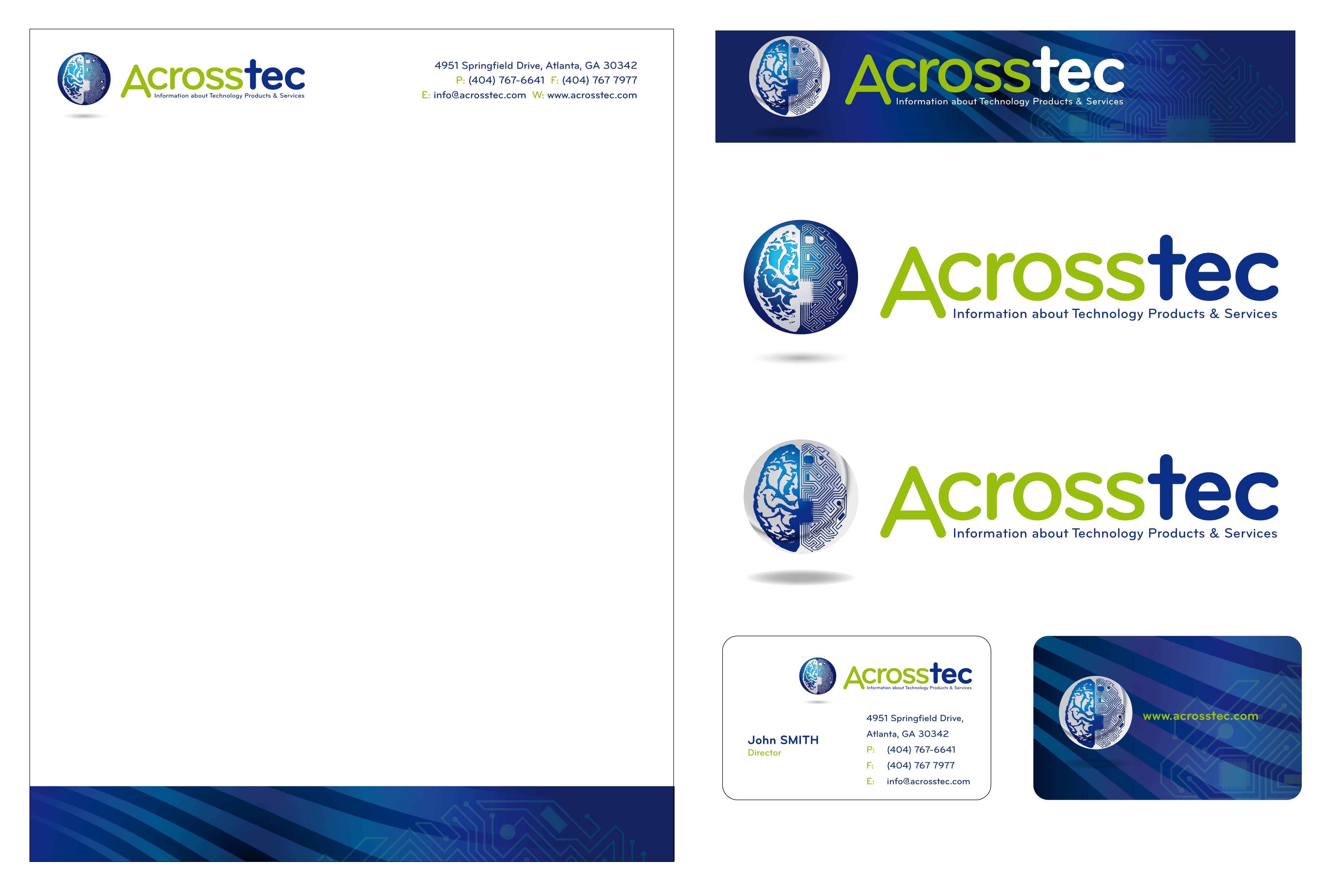 Stationery Design by S.R.Graphic Design for Acrosstec | Design #10170