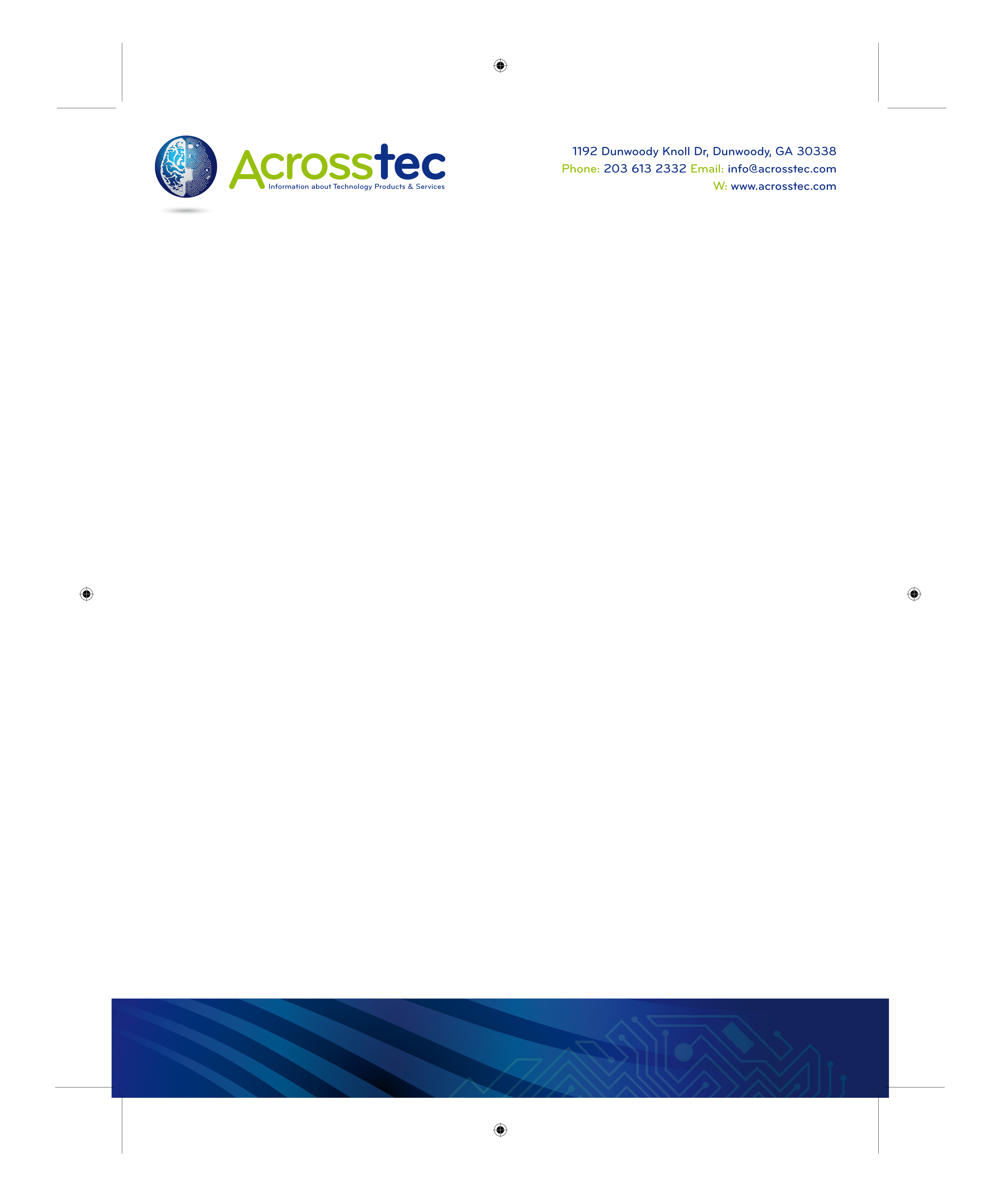 Stationery Design by S.R.Graphic Design for Acrosstec | Design #10918