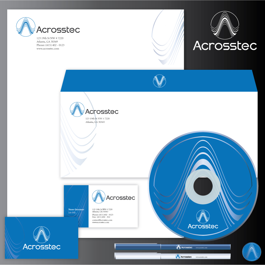 Stationery Design by mbgraphics for Acrosstec | Design #10225