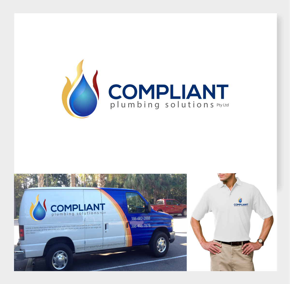 Grafik-Design von firesorcerer für compliant plumbing solutions pty ltd | Design #6554956