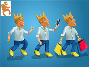 Diseño de Personaje por Mario Bianchi para Butikksiden.no | Diseño #1797851