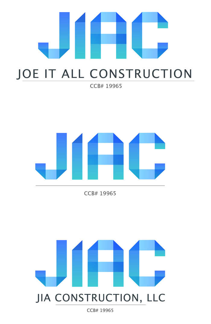 Logo Design by Glide Design for Joe It All Construction, LLC | Design #1817800