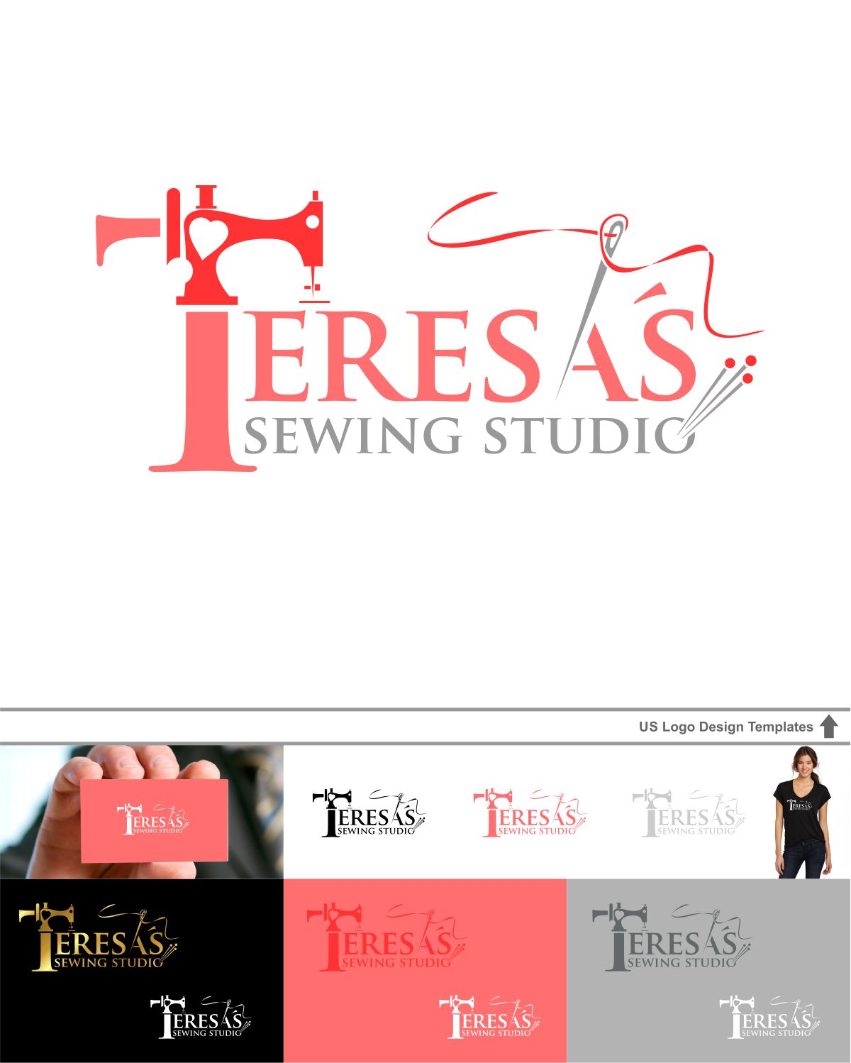 Logo Design by DesignMX (Renan Mejia) for Teresa''''s Sewing Studio | Design #6586835