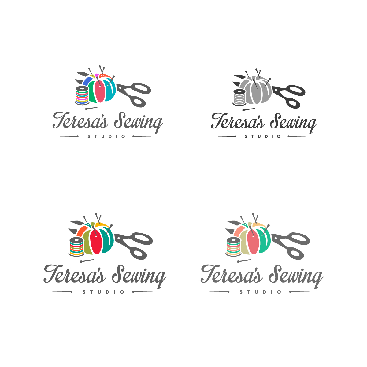 Logo Design by xWeb.gr for Teresa''''s Sewing Studio | Design #6584821