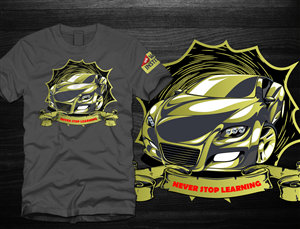 International learning platform for custom vehicle wraps needs a T-shirt design!
