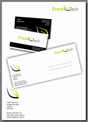 Diseño de Papelería por emergence para Fresh Tech Ltd | Diseño #346187