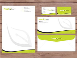 Fresh Tech IT company Soho london Stationary | Diseño de Papelería por Priyo Subarkah
