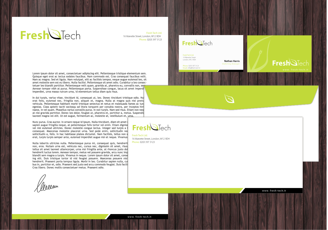 Stationery Design by Nila for Fresh Tech Ltd | Design #345644