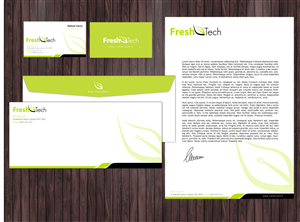 Fresh Tech IT company Soho london Stationary | Diseño de Papelería por Nila