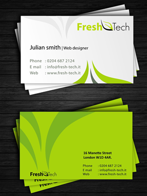 Diseño de Papelería por La Creation para Fresh Tech Ltd | Diseño: #350687