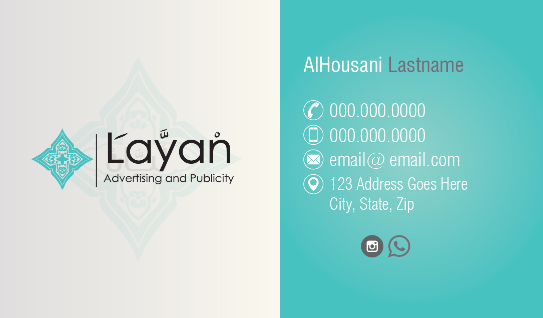 Diseño de Tarjeta de Presentación por Jackie Morrison para AlHousani | Diseño #6577903