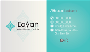 Business Card Design by Jackie Morrison for AlHousani | Design: #6577903