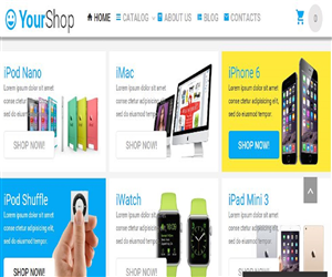 i need a template design for online store