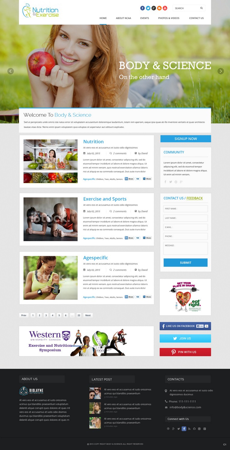Web Design by pb for Functional Nutrition International Pty. Ltd. | Design #6603304