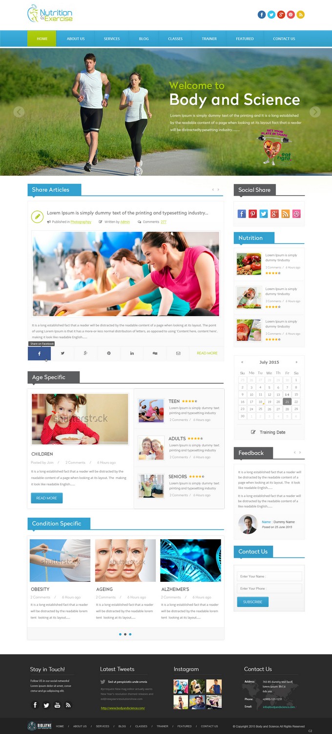 Web Design by pb for Functional Nutrition International Pty. Ltd. | Design #6603310