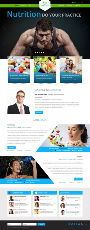 Web Design by pb for Functional Nutrition International Pty. Ltd. | Design: #6722608