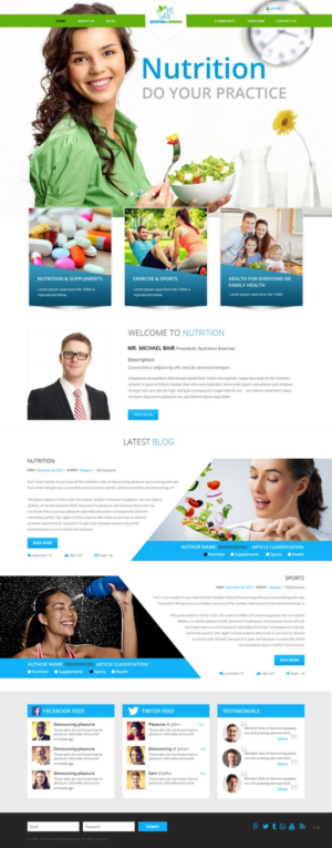 Web Design by pb for Functional Nutrition International Pty. Ltd. | Design: #6722609